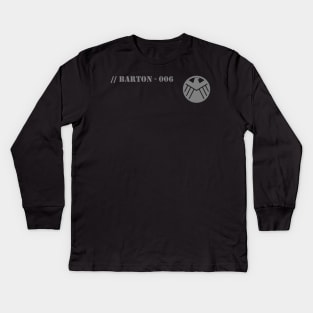 SHIELD TEE BARTON Kids Long Sleeve T-Shirt